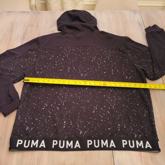 PUMA Men’s XXL Black Training Hoodie Pullover Long Sleeve Athletic Sweatshirt - Picture 6 of 9